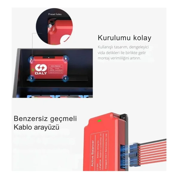 Daly Bms 16s Aktif Balans Cihazı 5a - Görsel 3