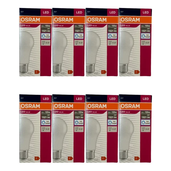 Osram 13w (100w) 6500k (Beyaz Isik) E27 Duylu LED Ampul (8 Adet) - Görsel 6