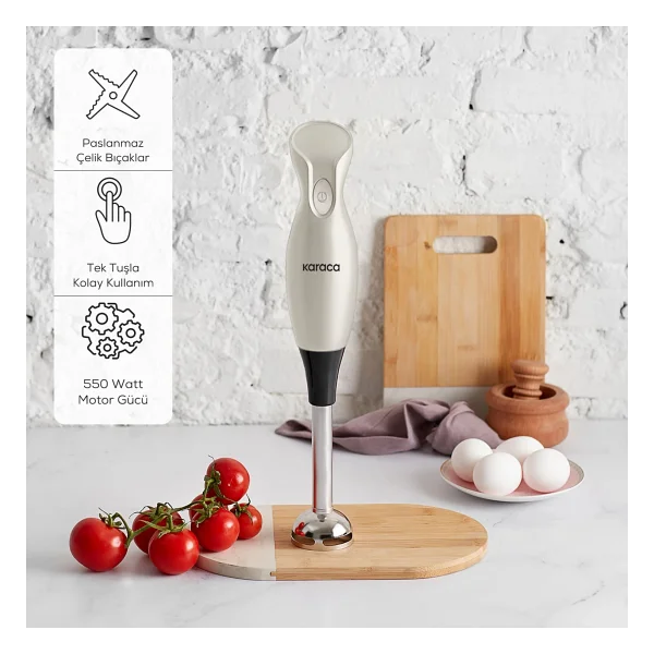 Karaca 550 W Kırmızı Çubuk Blender - Görsel 3