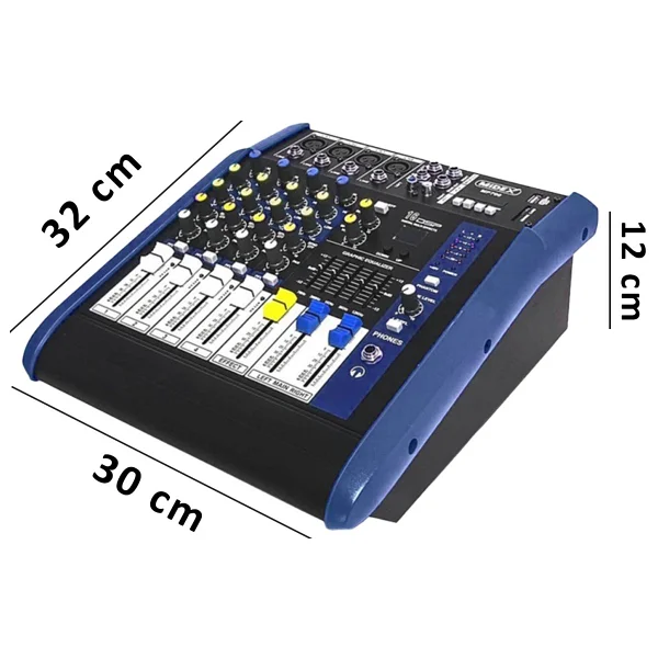 Midex Mp-700 2x350 W 4 Kanal Power Mikser - Görsel 3