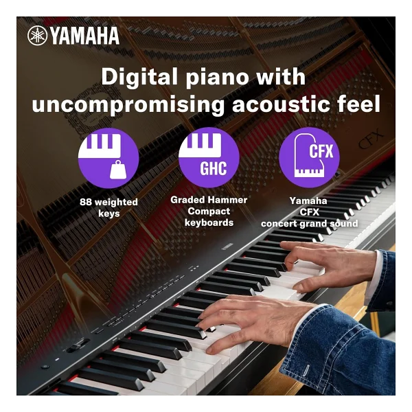 Yamaha P-225b 88 Tuşlu Siyah Dijital Piyano - Görsel 4