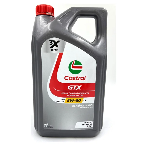 Castrol GTX 5w-30 C4 5 Lt Motor Yağı - Görsel 3