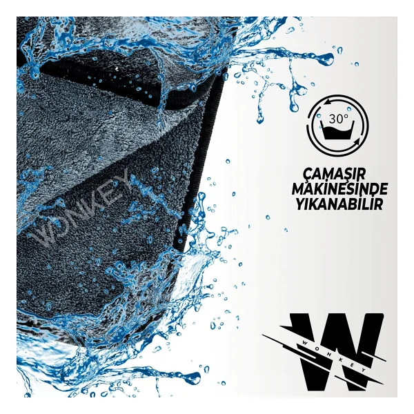 Wonkey - Sporcu Fitness Antreman Havlusu 30x100 Cm, Ultra Hafif Ve Hızlı Kuruyan Mikrofiber Spor Havlu, Gym Boks Pilates Tenis Havlusu (2'i Paket - Gri) - 30 X 100 Cm - Görsel 7