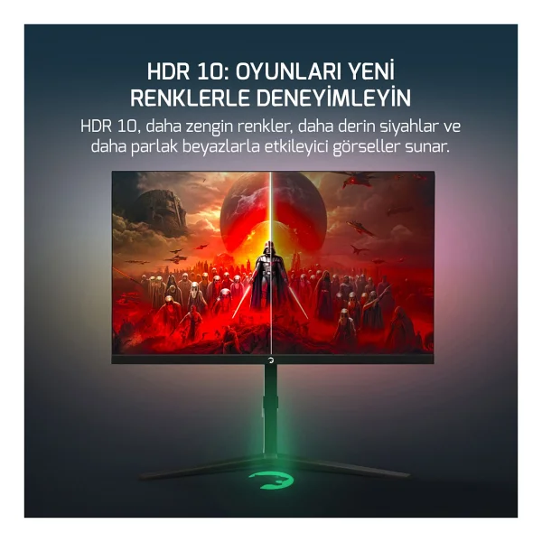 Gamepower Rapid 27'' 1 Ms Full HD Pivot Ips 360 Hz Oyuncu Monitörü - Görsel 6