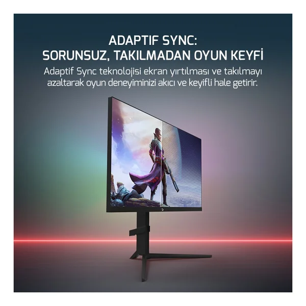 Gamepower Rapid 27'' 1 Ms Full HD Pivot Ips 360 Hz Oyuncu Monitörü - Görsel 8