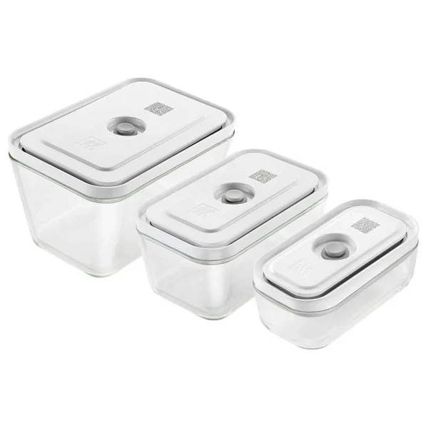 Zwilling Fresh & Save S-M-L 3'lü Vakumlu Cam Saklama Kabı - Görsel 5