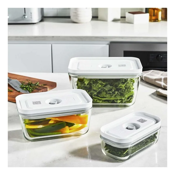 Zwilling Fresh & Save S-M-L 3'lü Vakumlu Cam Saklama Kabı - Görsel 3