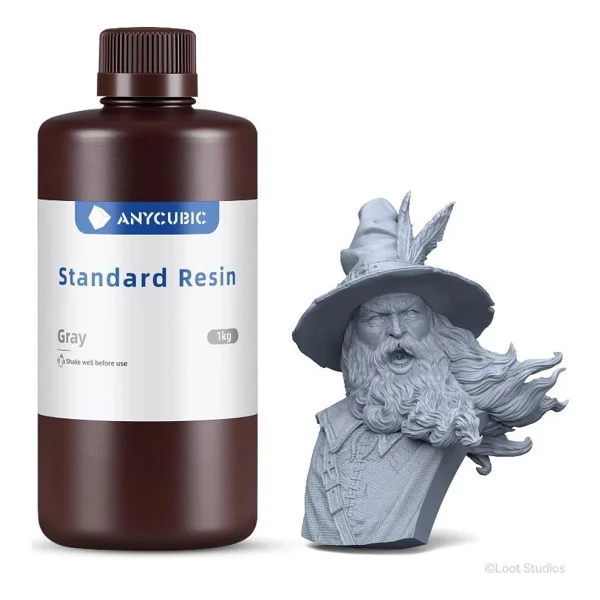 Anycubic Standart Uv Reçine 1kg Gri - Görsel 2