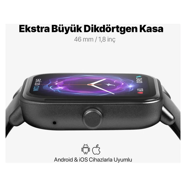 Ttec Tempus 46mm Siyah Akıllı Saat - Görsel 3