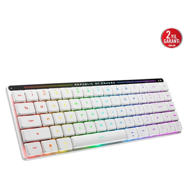 Asus Rog Falchion RX Low Profile RGB %65 Tkl RX Red Switch Kablolu/Kablosuz Mekanik Oyuncu Klavyesi - Görsel 4
