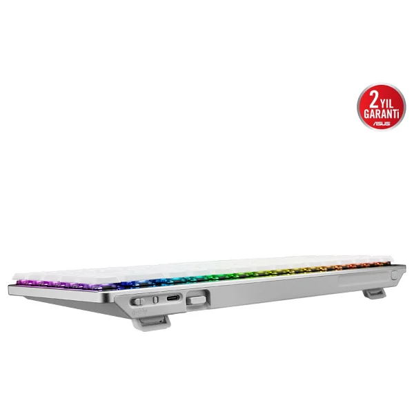 Asus Rog Falchion RX Low Profile RGB %65 Tkl RX Red Switch Kablolu/Kablosuz Mekanik Oyuncu Klavyesi - Görsel 7