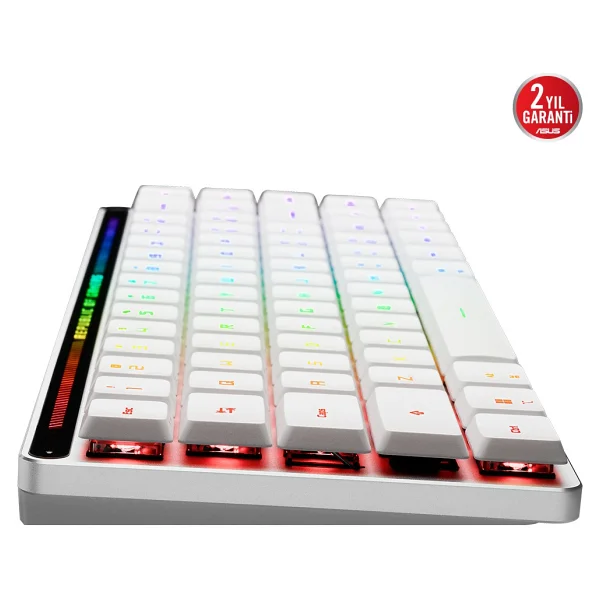 Asus Rog Falchion RX Low Profile RGB %65 Tkl RX Red Switch Kablolu/Kablosuz Mekanik Oyuncu Klavyesi - Görsel 8