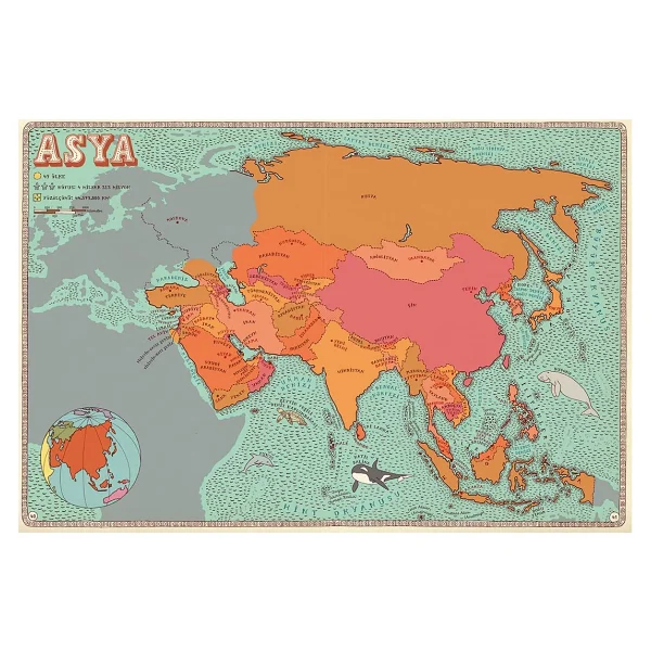 Atlas - Kıtalar, Denizler Ve Kültürler Arası Yolculuk Rehberi - Aleksandra Mizielinska, Daniel Mizielinski - Görsel 9