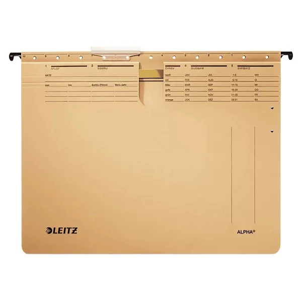 Leitz L-1914 Alpha Telli 10'lu Askılı Dosya - Görsel 7