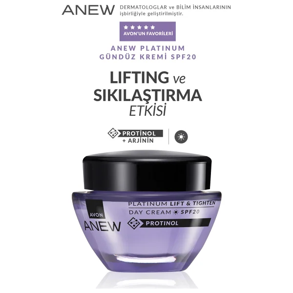 Avon Anew Platinum Lift&Tighten Spf20 Gündüz Kremi 50 Ml - Görsel 10