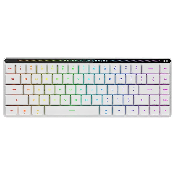 Asus Rog Falchion RX Low Profile RGB %65 Tkl RX Red Switch Kablolu/Kablosuz Mekanik Oyuncu Klavyesi - Görsel 2