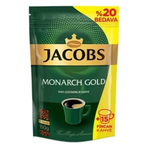 Jacobs Monarch Gold Granül Kahve 150 Gr Eko Paket - Görsel 3