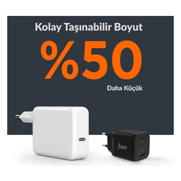 Juo G351c1a-B Siyah 35 W Hızlı Şarj Adaptörü - Görsel 2