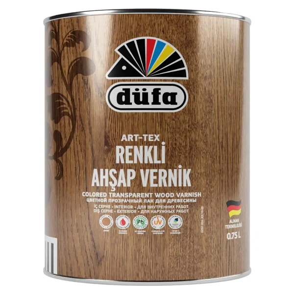 Düfa Art-Tex Renkli Ahşap Verniği 8955 Fındık 0.75 L - Görsel 7
