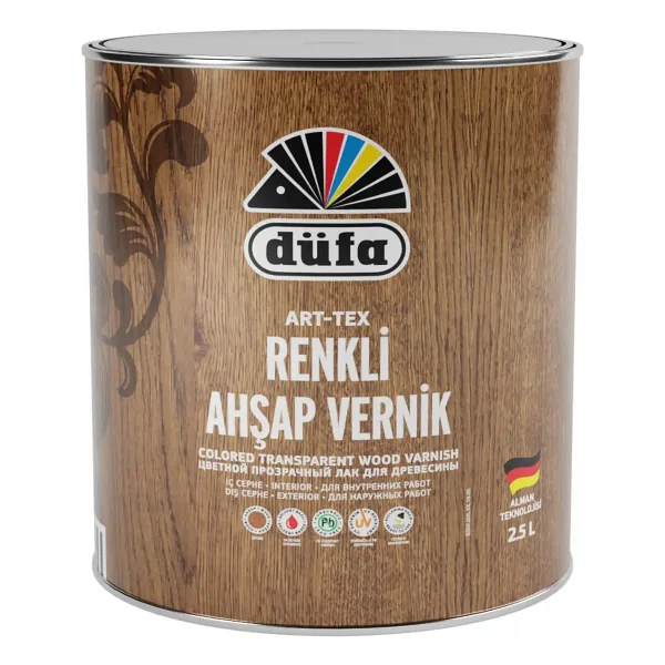 Düfa Art-Tex Renkli Ahşap Verniği 9501 Siyah 2.5 L - 2.5 Lt - Görsel 2