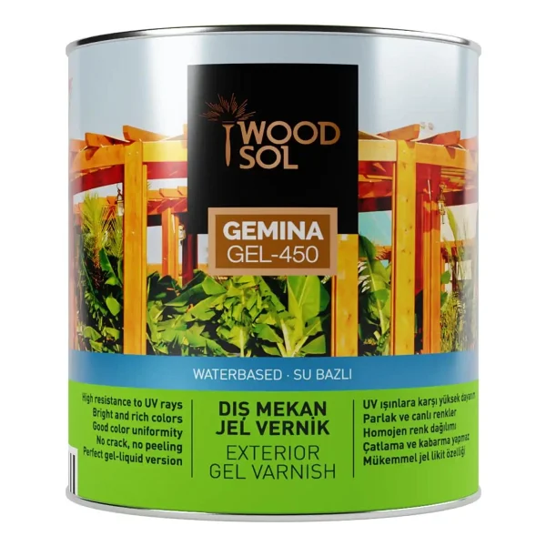 Woodsol Gemina Dış Mekan Ahşap Jel Vernik 2.5 L 1564-Teak - Görsel 7