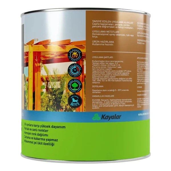 Woodsol Gemina Dış Mekan Ahşap Jel Vernik 2.5 L 1564-Teak - Görsel 4