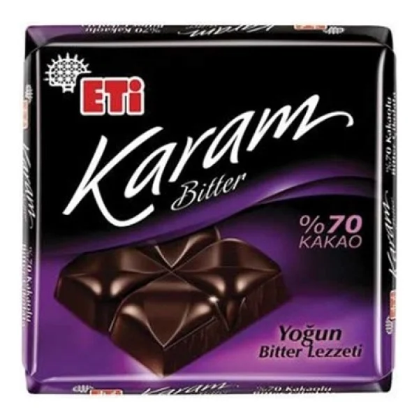 Eti Karam %70 Kakaolu Bitter Çikolata 60 Gr - Görsel 3