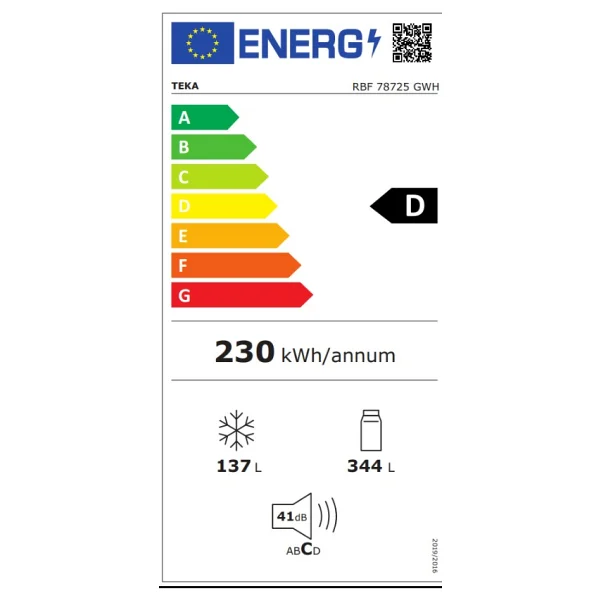 Teka Rbf 78725 Gwh Beyaz Kombi Tipi No Frost Buzdolabı - Görsel 5