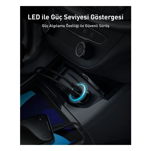 Anker 323 A2735 52.5 W Hızlı Araç Şarj Aleti - Görsel 7