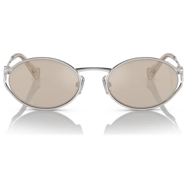 Miu Miu Logo 52ys 1bc10f Silver-Gold Kadın Güneş Gözlüğü - Görsel 3