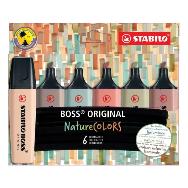 Stabilo Boss Nature Colors 6 Renk Işaretleme Kalemi 70 6 2 2 - Görsel 4