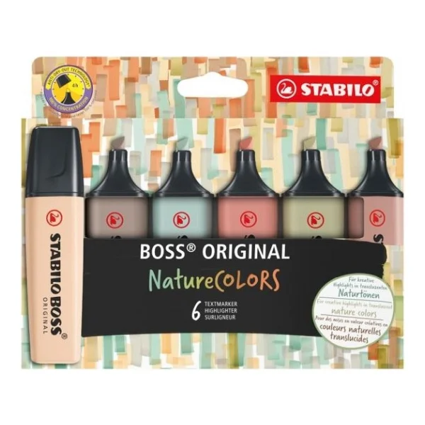 Stabilo Boss Nature Colors 6 Renk Işaretleme Kalemi 70 6 2 2 - Görsel 2