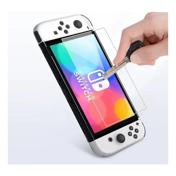 Engo Nintendo Switch OLED 7 Inç Mat Ekran Koruyucu Oyun Konsolu Şeffaf - Görsel 4