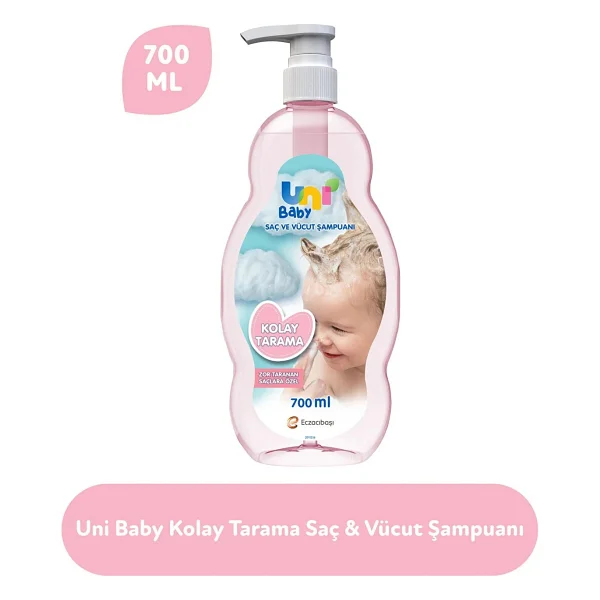 Uni Baby Kolay Tarama Şampuanı 700 Ml 12 Adet - Görsel 4