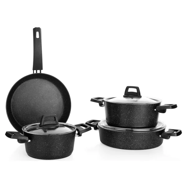 Schafer Black Stone 7 Parça Tencere Seti - Görsel 2