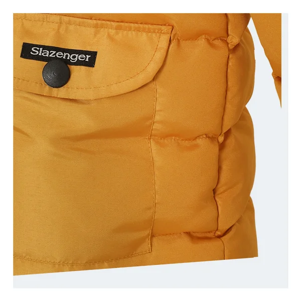 Slazenger Napoli Kapüşonlu Hardal Çocuk Şişme Mont - Görsel 5