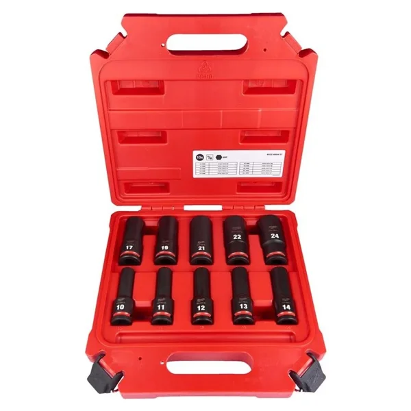 Milwaukee 4932480457 1/2 İnç Uzun 10 Parça Darbeli Lokma Seti - Görsel 2