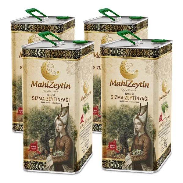 Mahizeytin Soğuk Sıkım Natürel Sızma Zeytinyağı 5 Lt 4'lü - Görsel 3