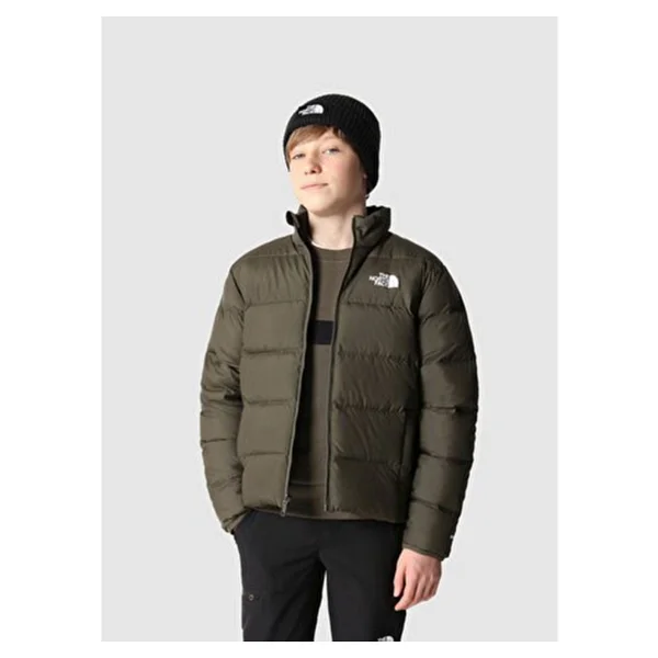 The North Face Yeşil Erkek Çocuk Fermuarlı Uzun Kollu Düz Mont Nf0a7woq21l1 Teen Reversıble North - 120 Cm - Görsel 3