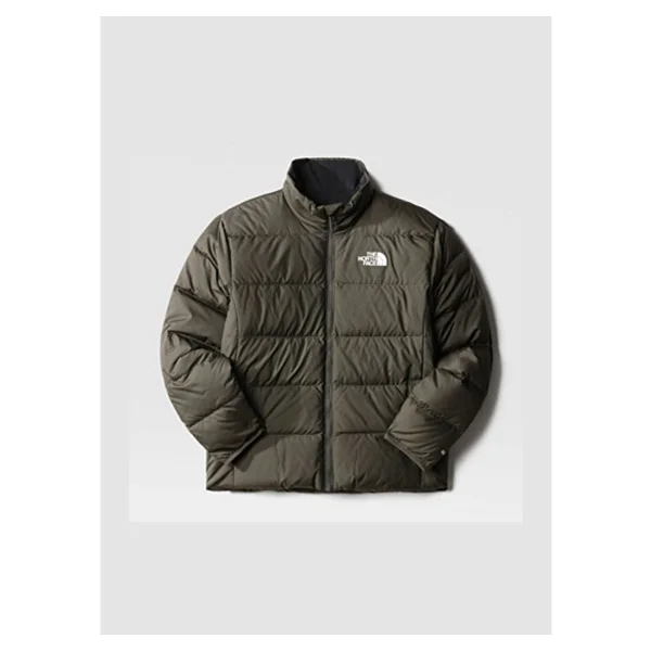 The North Face Yeşil Erkek Çocuk Fermuarlı Uzun Kollu Düz Mont Nf0a7woq21l1 Teen Reversıble North - 120 Cm - Görsel 5