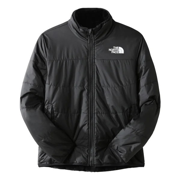 The North Face Siyah Erkek Çocuk Fermuarlı Düz Çift Taraflı Mont Nf0a7umrjk31 G Reversıble Mossbud J - 120 Cm - Görsel 3
