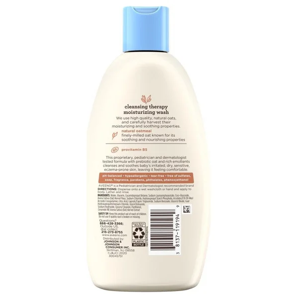 Aveeno Baby Cleansing Therapy Nemlendirici Bebek Yıkama 236 Ml - Görsel 2