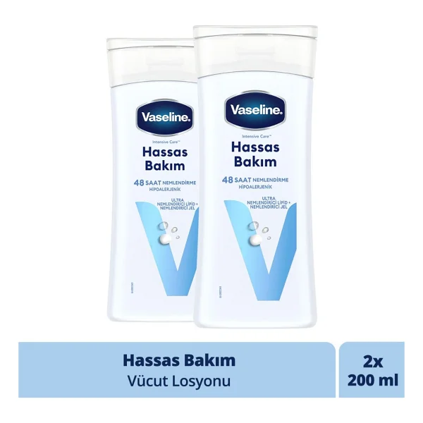 Vaseline Vücut Losyonu Hassas Bakım Kuru Çok Kuru Ve Hassas Ciltler İçin 200 Ml X2 - Görsel 6