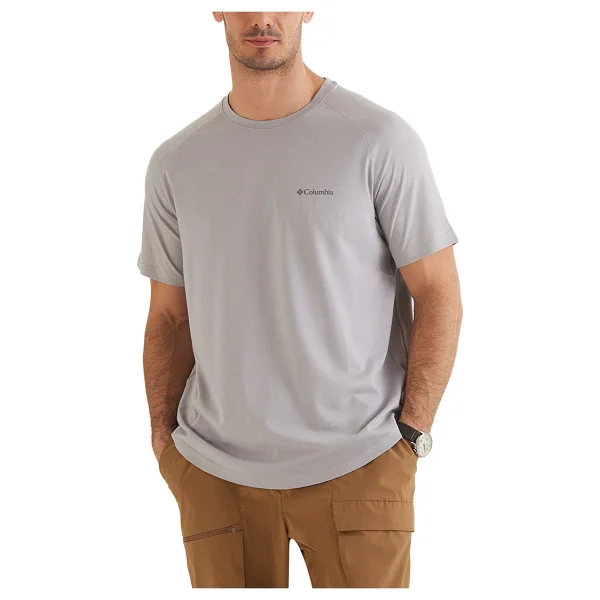 Columbia Csc Comfort Cs0303-039 Gri Kısa Kollu Bisiklet Yaka Erkek Tişört - Görsel 5