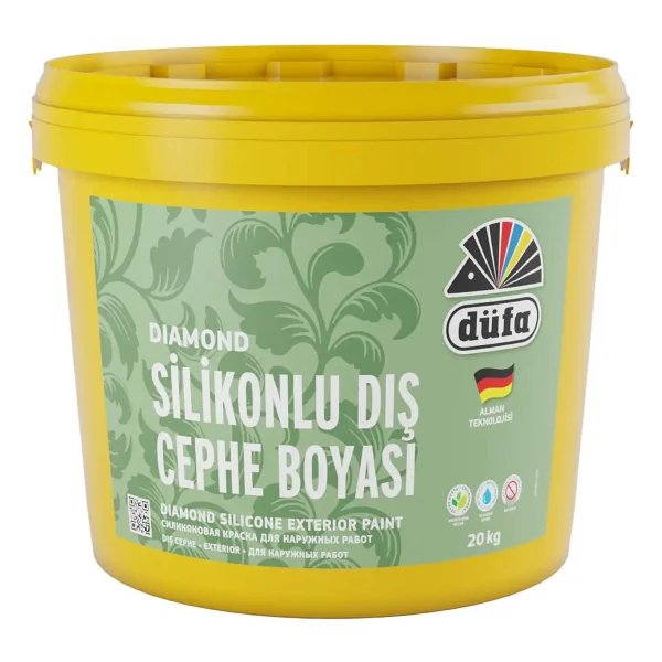 Düfa Diamond Silikonlu Dış Cephe Boyası Beyaz 20 Kg - Görsel 2