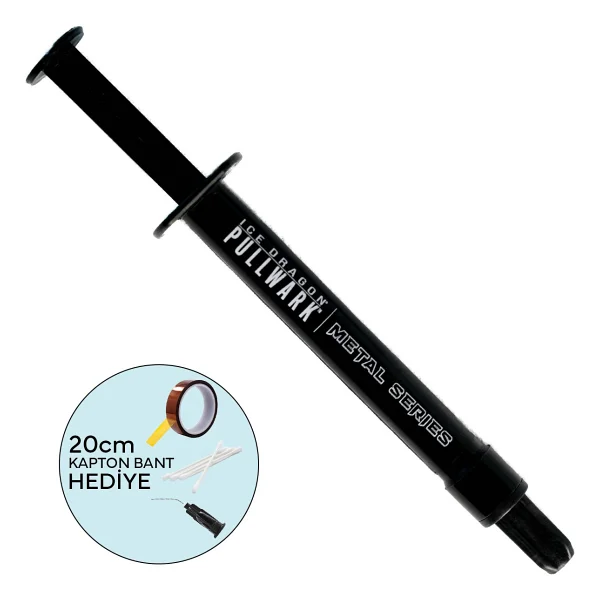 Pullsar Icedragon Pullwarktm Metal Seriestm 128w/M-K Sıvı Soğutma/Likit Metal/Sıvı Metal Yüksek Performanslı Ve İletken Macun - 1gr - Görsel 2