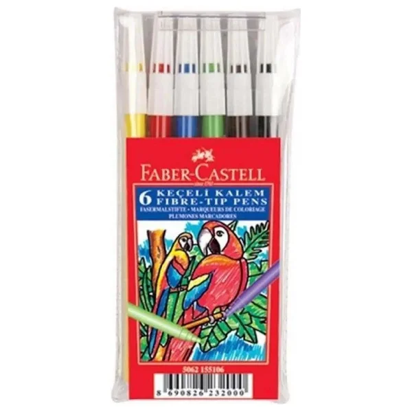 Faber-Castell 6'lı Keçeli Kalem Seti - Görsel 4