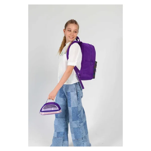 Kaukko Magic Dreams Leather K1725 Purple Okul Sırt Çantası - Görsel 9