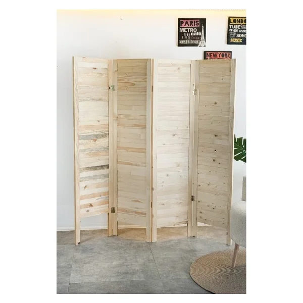 Weblonya Ağaç Paravan Ahşap Katlanır Dekoratif Paravan Modelleri 5237 - 160x160 - Görsel 2