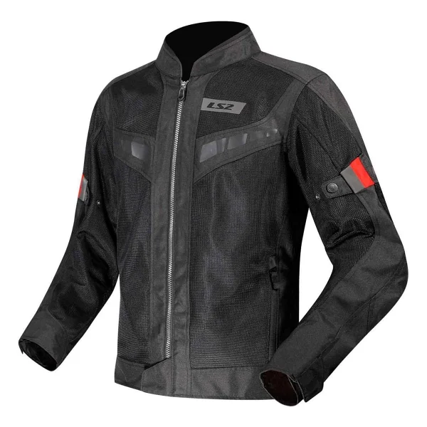 Ls2 Riva Erkek Siyah-Neon Sarı Yazlık Motosiklet Montu - Görsel 3